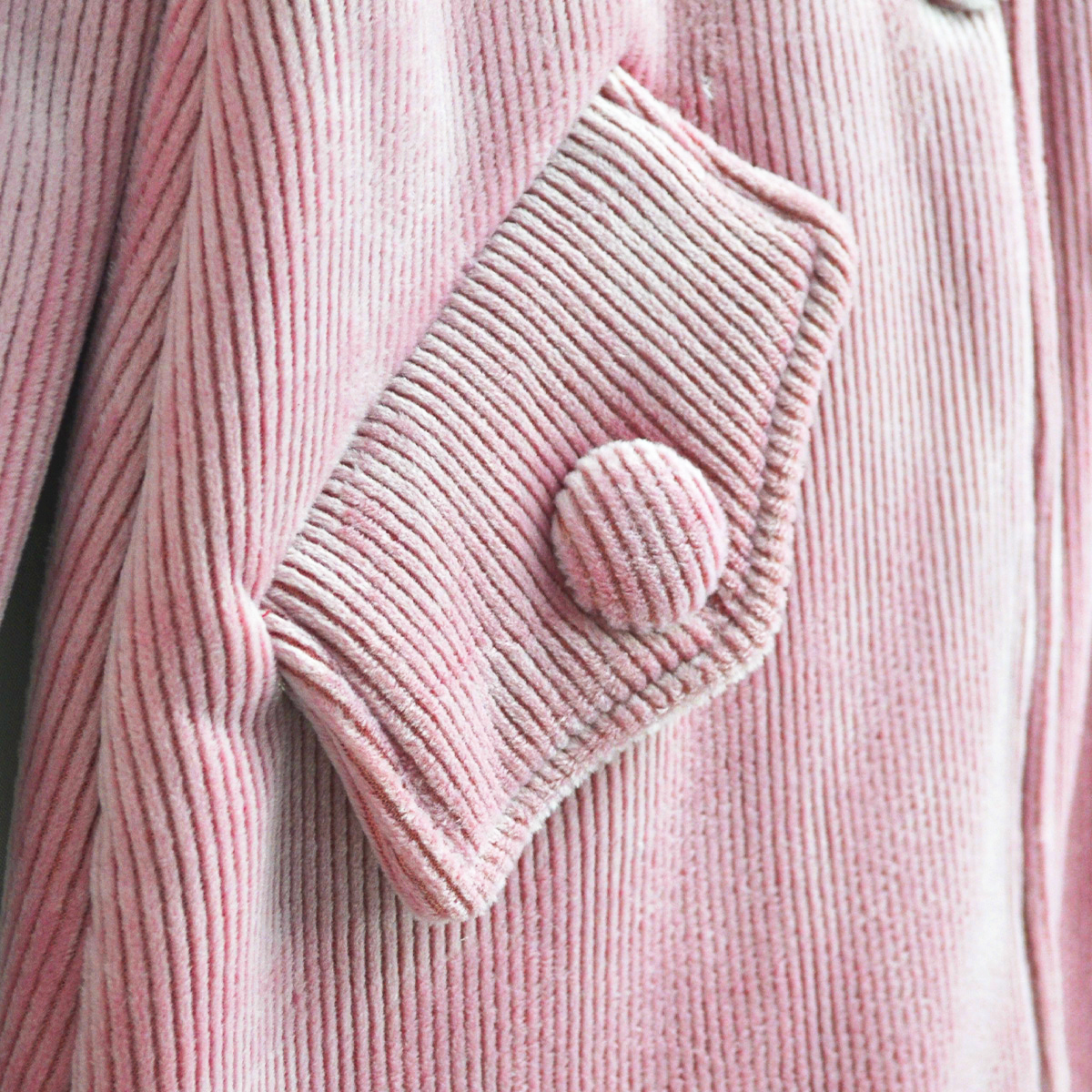 Abrigo afelpado con borrega a rayas Niña Flory ABNI0013